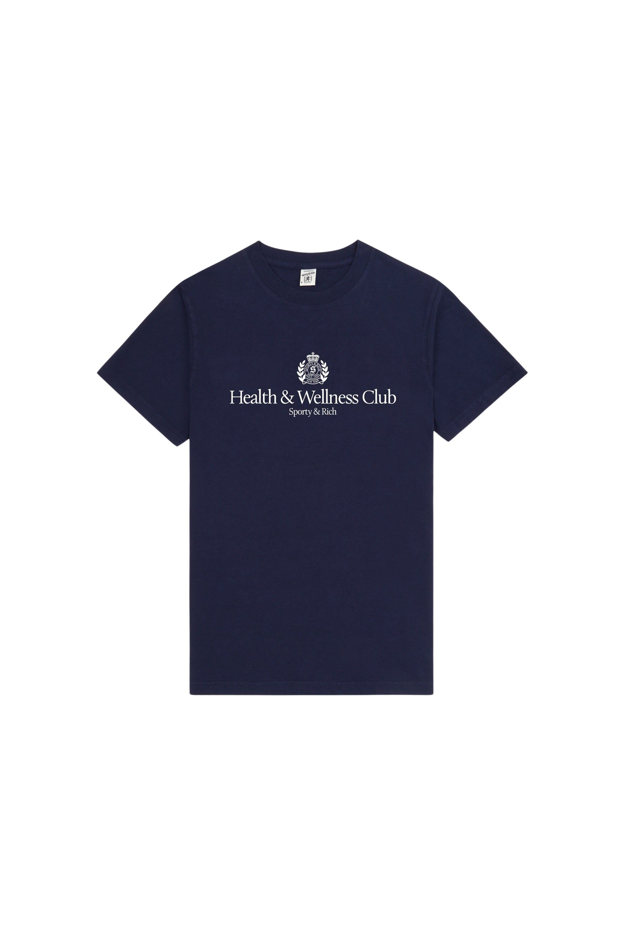 T-shirt oversize H&W Crest - Bleu Marine Foncé
