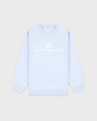 Pull à col rond avec écusson H&W - Ciel