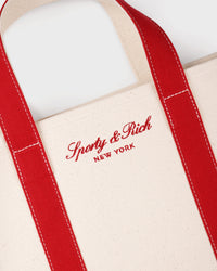 Mini sac fourre-tout Signature NY Logo - Naturel