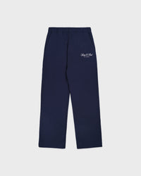 Pantalon de survêtement large brodé Vendome LA - Bleu marine/Blanc
