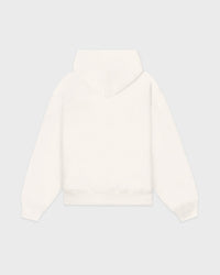 Sweat à capuche zippé brodé Vendome LA - Écru/Bleu marine