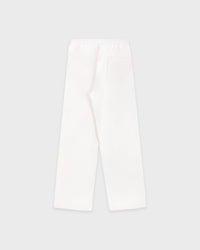 Pantalon de survêtement large brodé Vendome LA - Écru/Bleu marine