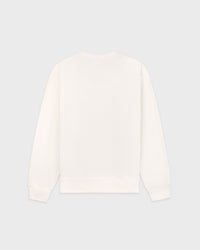 Pull à col rond « Varsity Crest » - Écru/Bleu marine