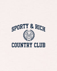 Short de sport Varsity Crest - Écru/Bleu marine