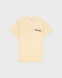 T-shirt Avenue - Amande/Bleu marine
