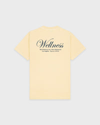T-shirt Avenue - Amande/Bleu marine