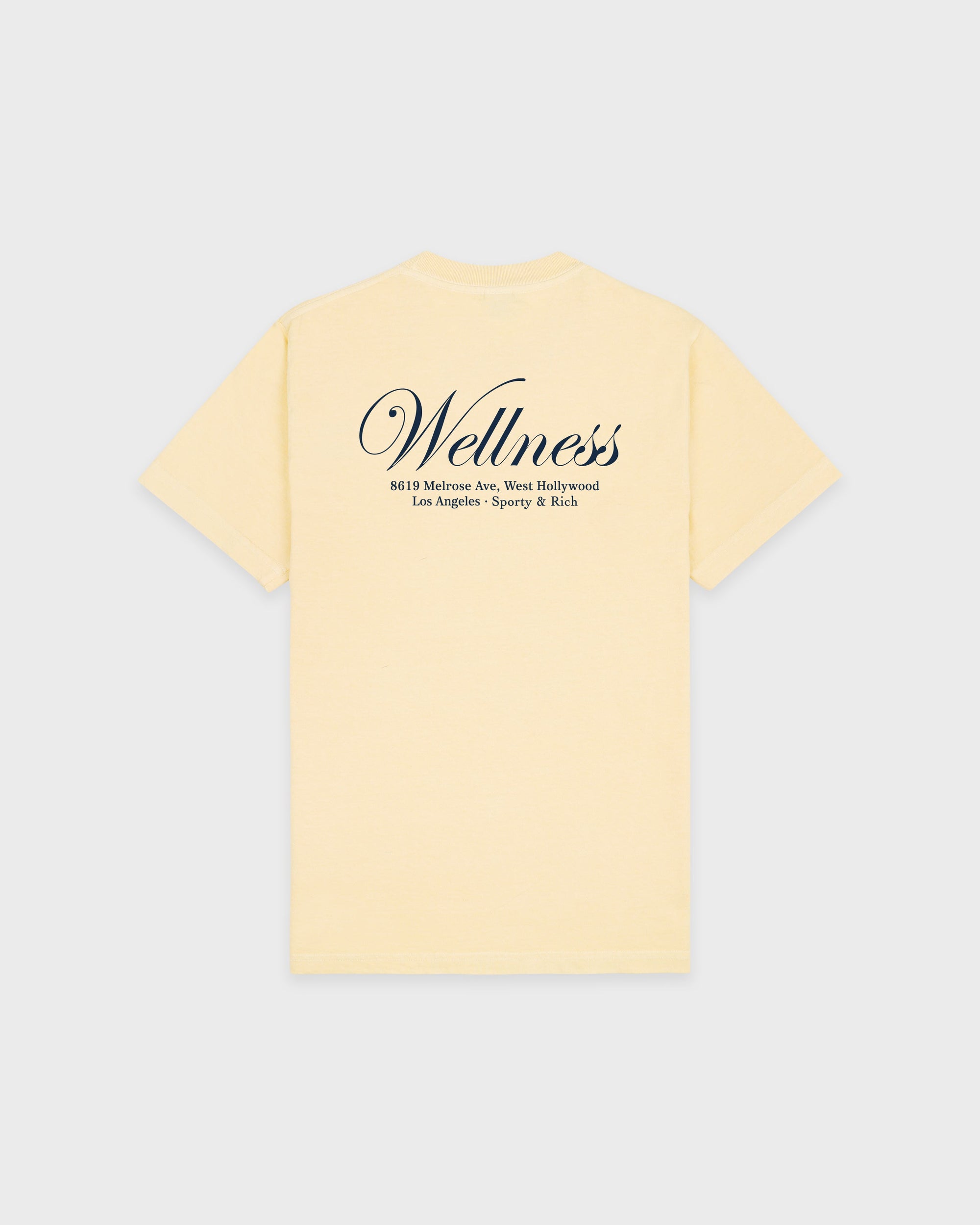 T-shirt Avenue - Amande/Bleu marine