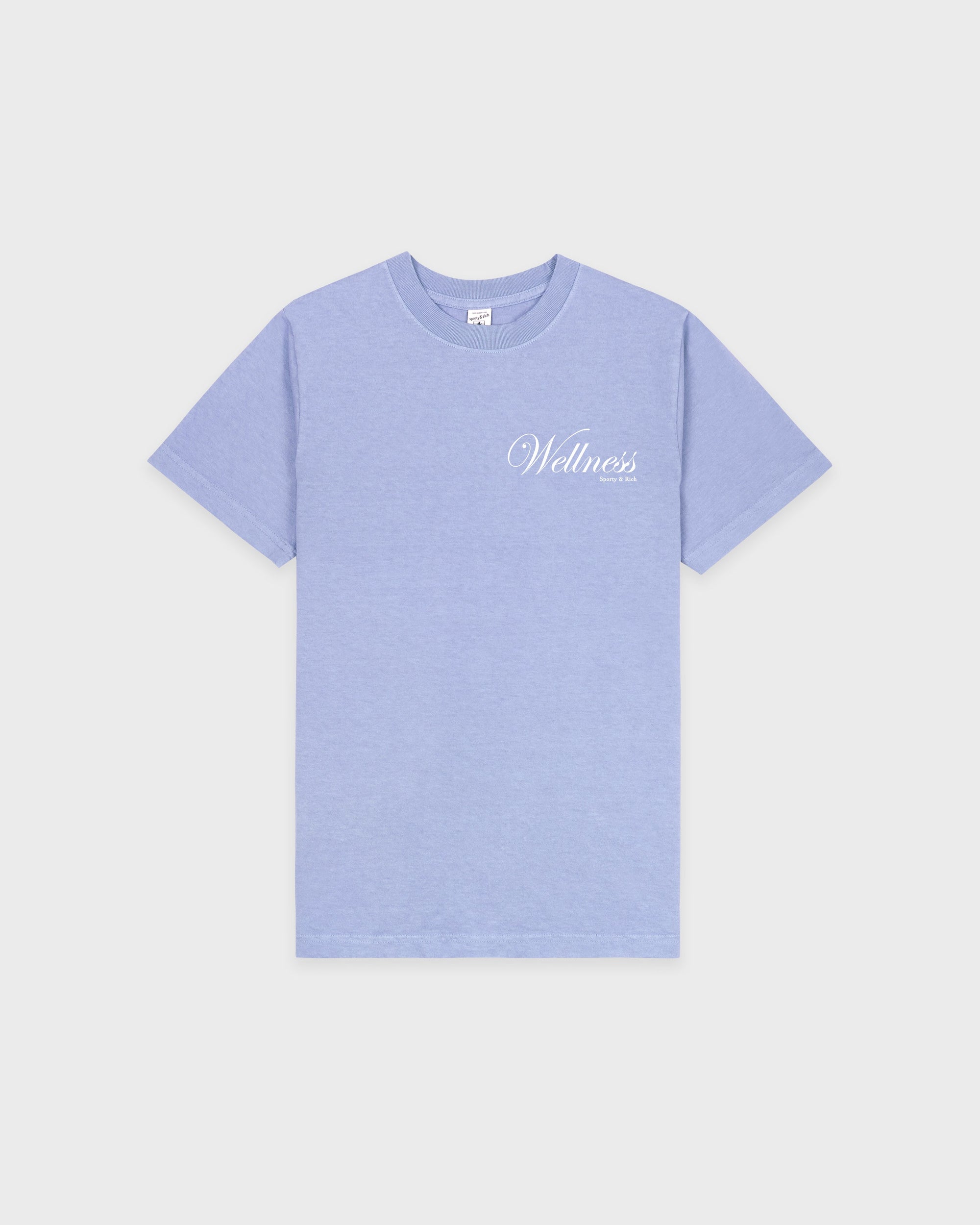 T-shirt Avenue - Periwinkle/Blanc