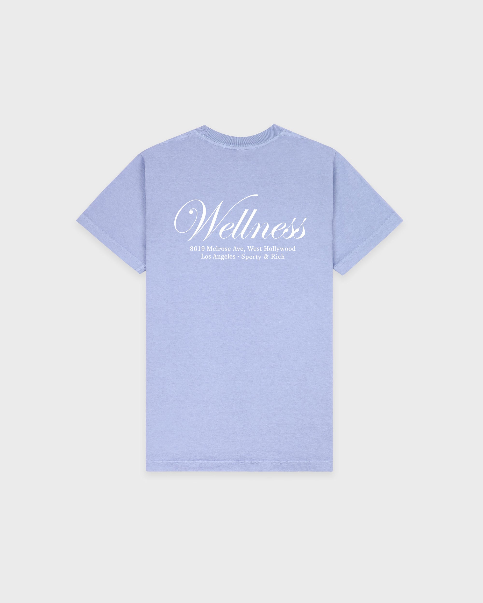 T-shirt Avenue - Periwinkle/Blanc