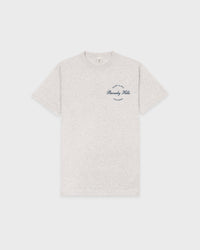 T-shirt Beverly Script - Gris chiné/Bleu marine