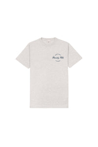 T-shirt oversize Beverly Script - Gris Chiné & Bleu Marine