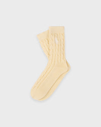 Chaussettes SRC à mailles torsadées - Amande