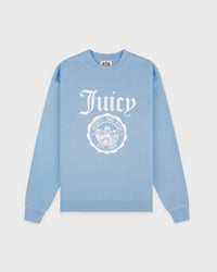 T-shirt à col rond avec emblème Juicy - Bleu ciel