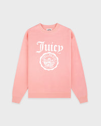 T-shirt à col rond « Juicy Emblem » - Rose
