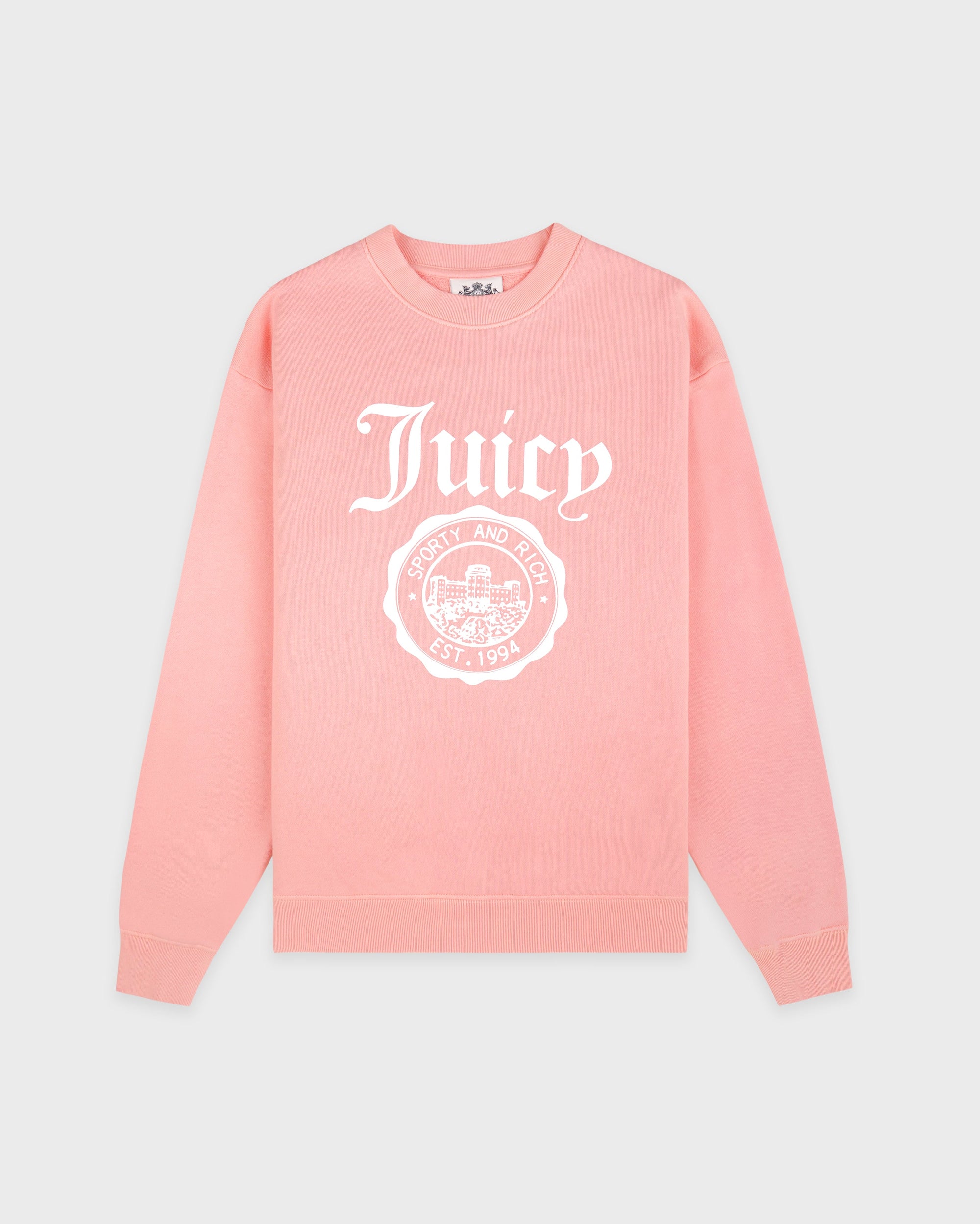 T-shirt à col rond « Juicy Emblem » - Rose