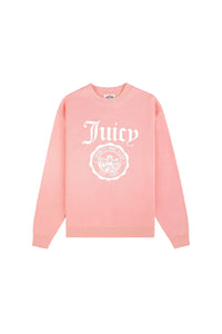 Juicy Emblem crew-neck jumper - Pink