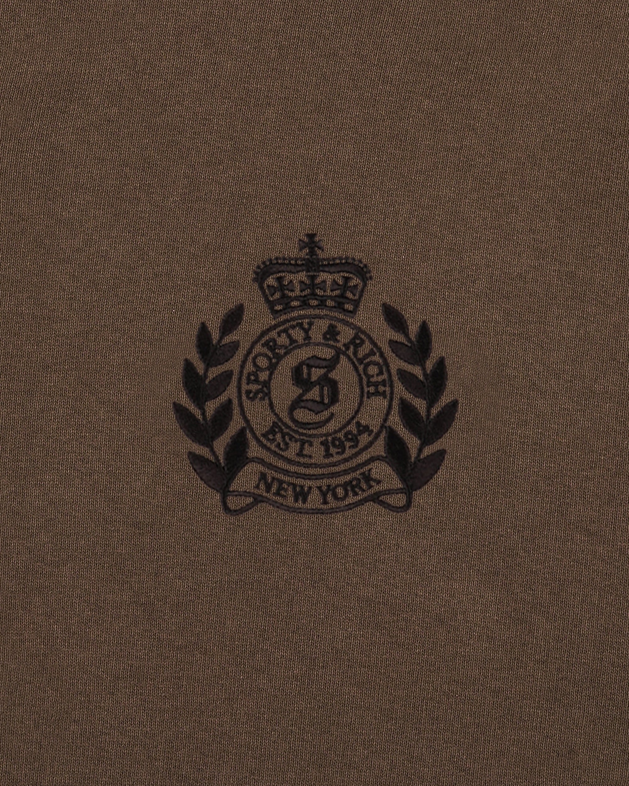 Pantalon de survêtement large brodé NY Crest - Sable