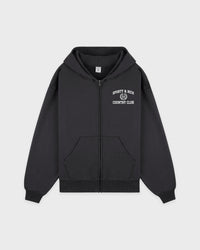 Sweat à capuche zippé Varsity Crest - Charbon