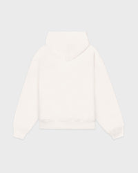 Sweat à capuche zippé brodé SR Sport - Écru