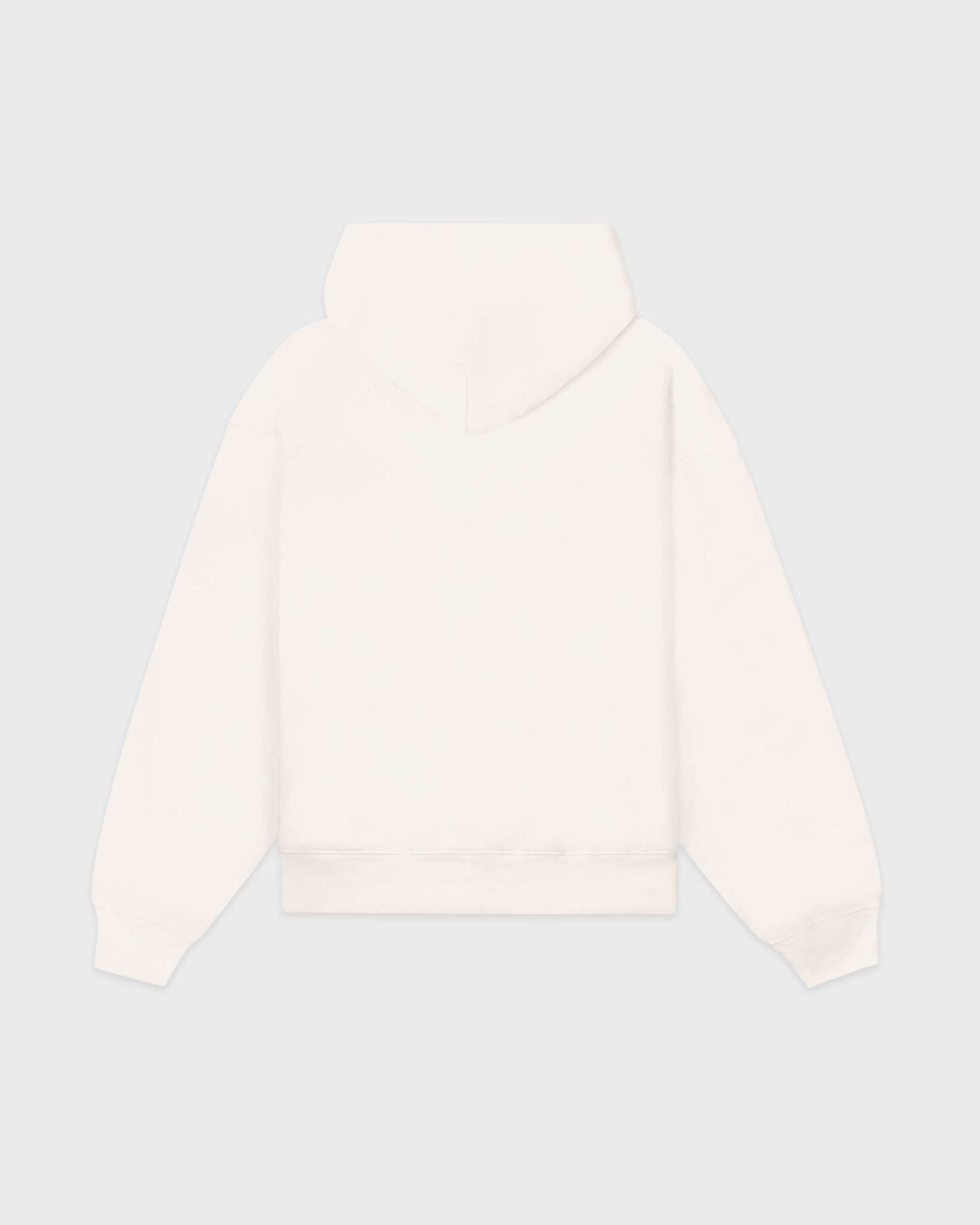 Sweat à capuche zippé brodé SR Sport - Écru