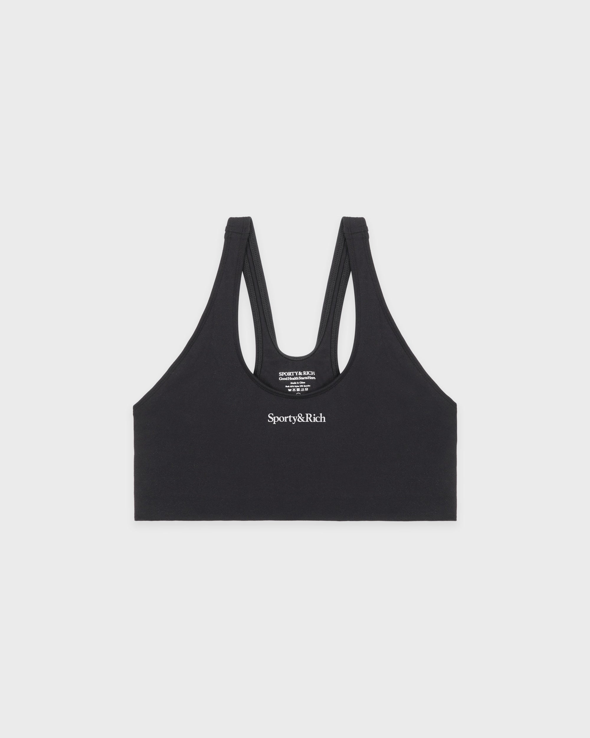 Soutien-gorge de sport avec logo Serif - Carbon