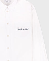 Chemise oversize Signature NY - Blanc