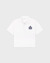 NY Crest Pique Polo - White