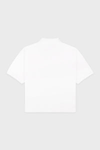 NY Crest Pique Polo - White