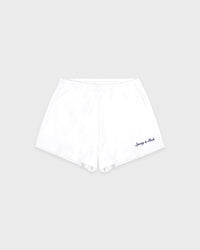 Short Syracuse Embroidered Disco - Blanc/Bleu marine