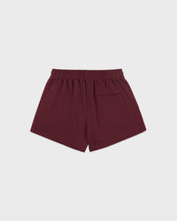 Short disco brodé Syracuse - Bordeaux/Blanc