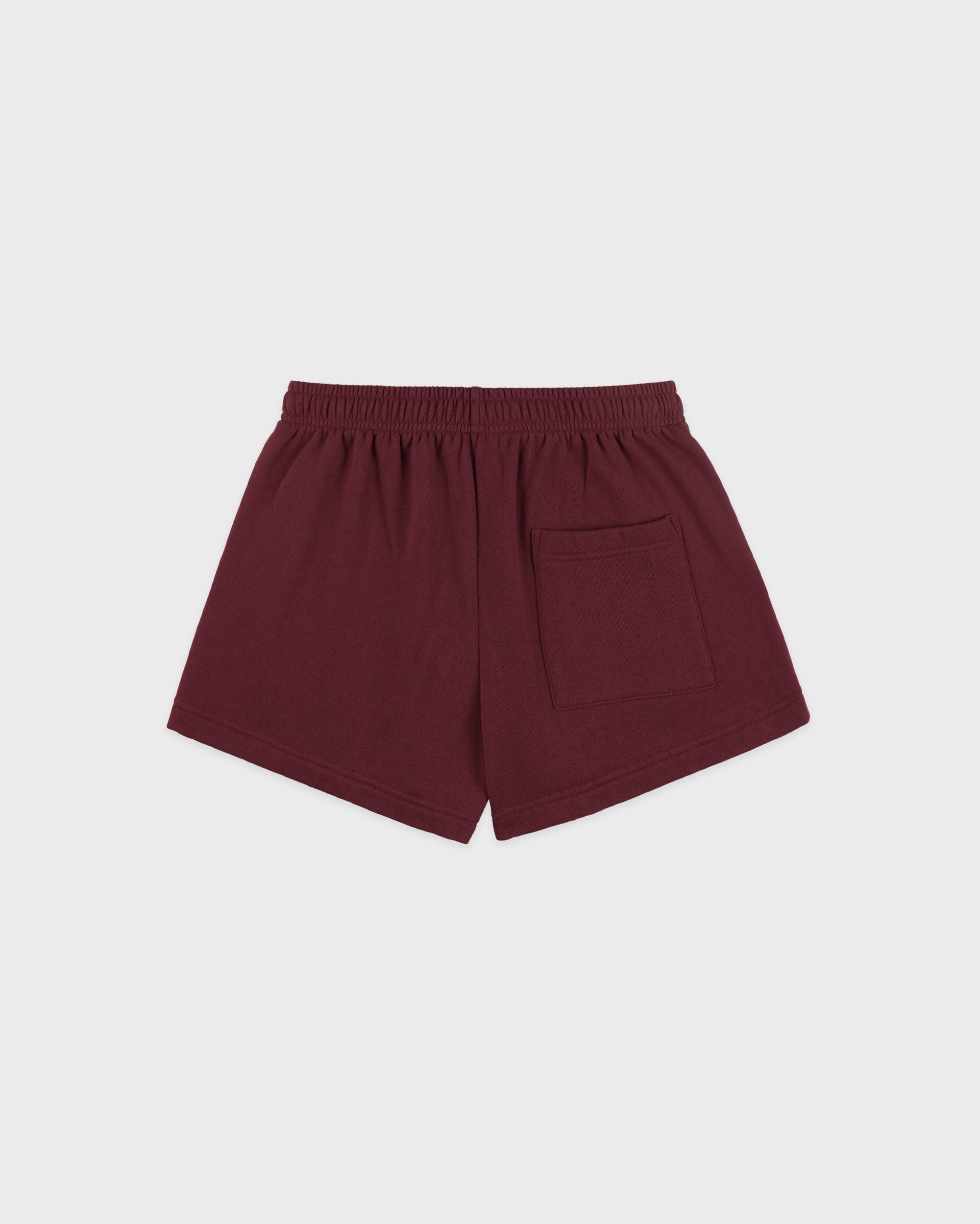 Short disco brodé Syracuse - Bordeaux/Blanc