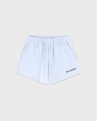 Short disco brodé « Serif Logo » - Ciel