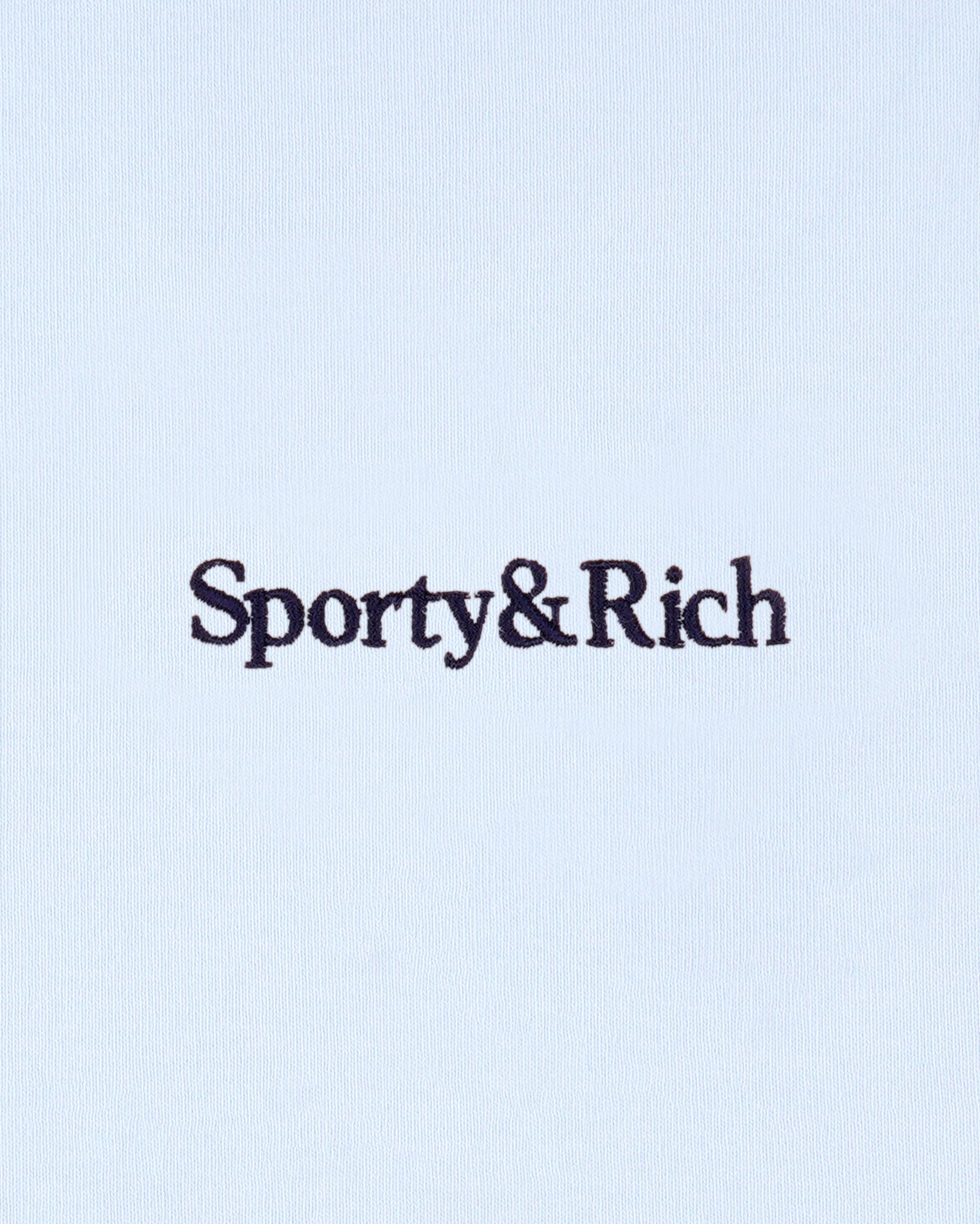 Short disco brodé « Serif Logo » - Ciel