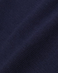 Gilet en maille avec logo Signature - Bleu marine/Blanc
