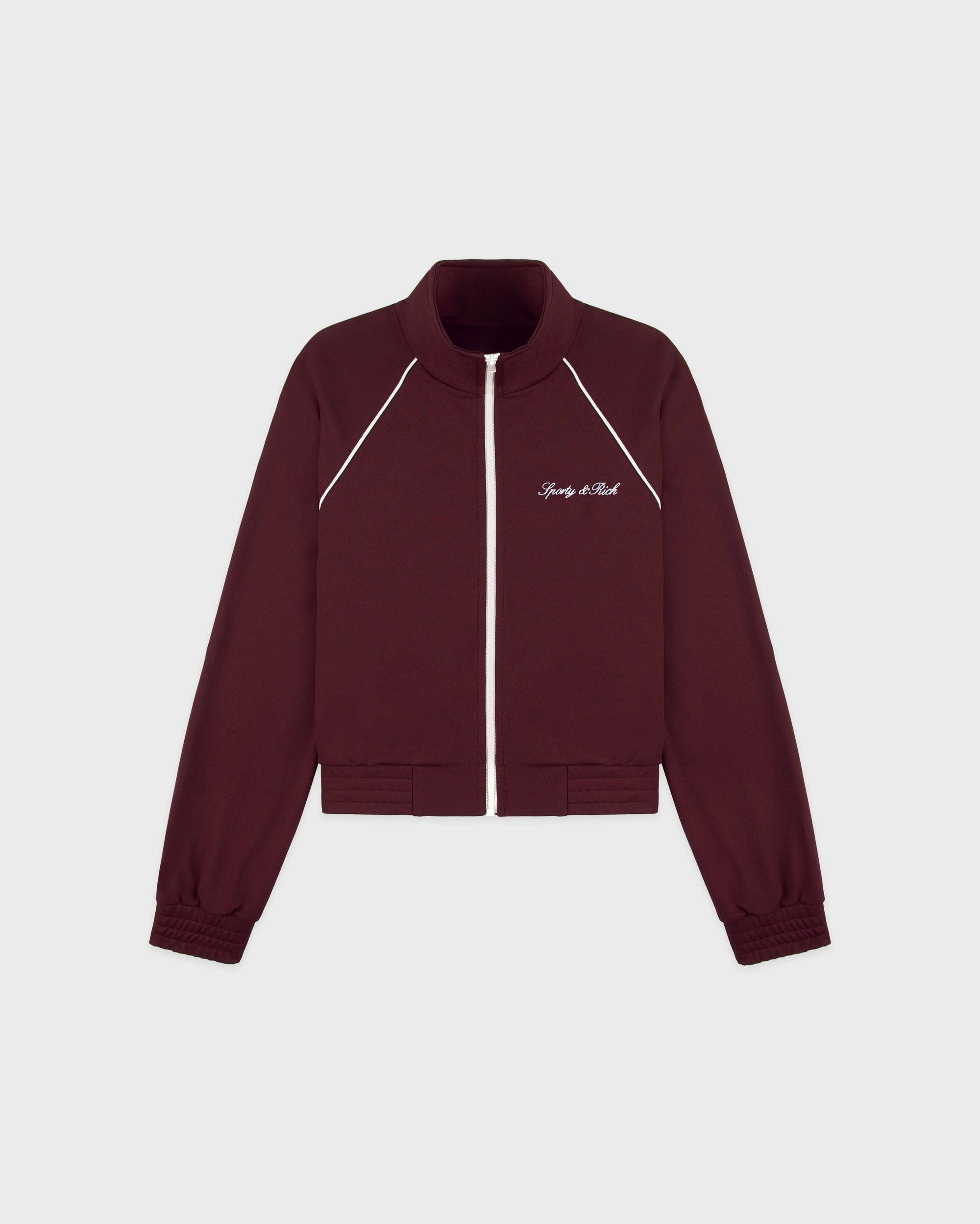 Veste de sport rétro Signature Logo - Bordeaux/Blanc