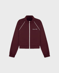 Veste de sport rétro Signature Logo - Bordeaux/Blanc