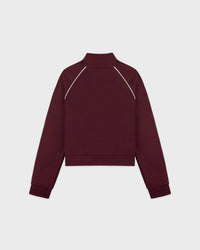 Veste de sport rétro Signature Logo - Bordeaux/Blanc