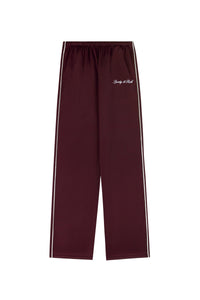 Pantalon de survêtement Signature Logo Retro Track - Bordeaux & Blanc