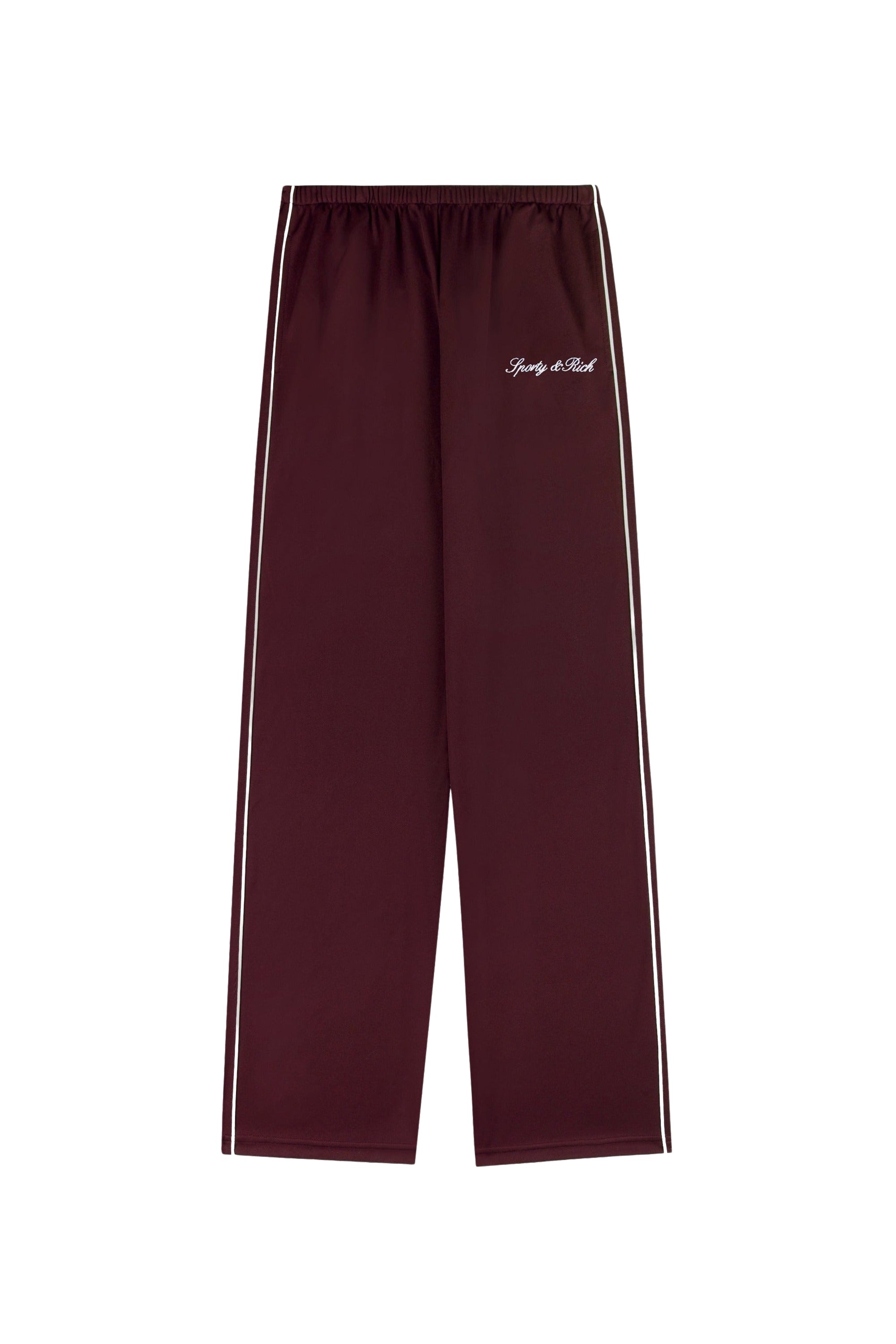 Pantalon de survêtement Signature Logo Retro Track - Bordeaux & Blanc