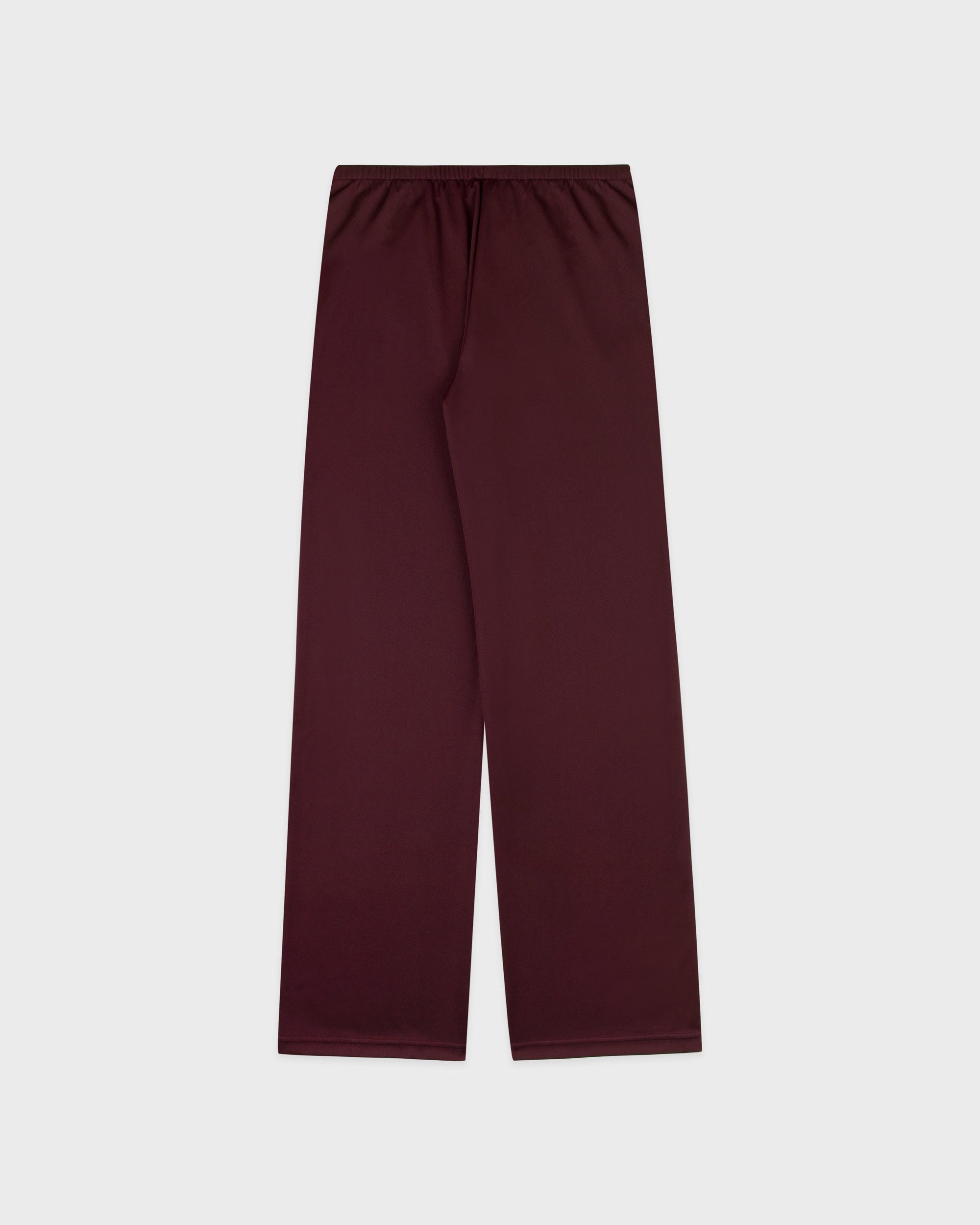 Signature Logo Retro Track Pant - Bordeaux & White