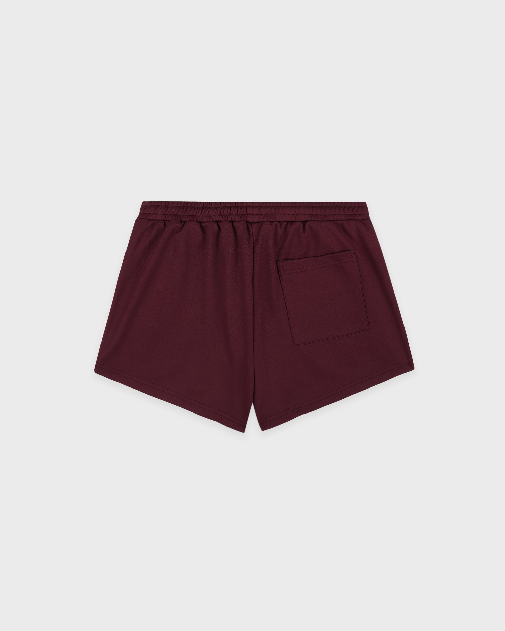 Short de sport rétro Signature Logo House - Bordeaux/Blanc