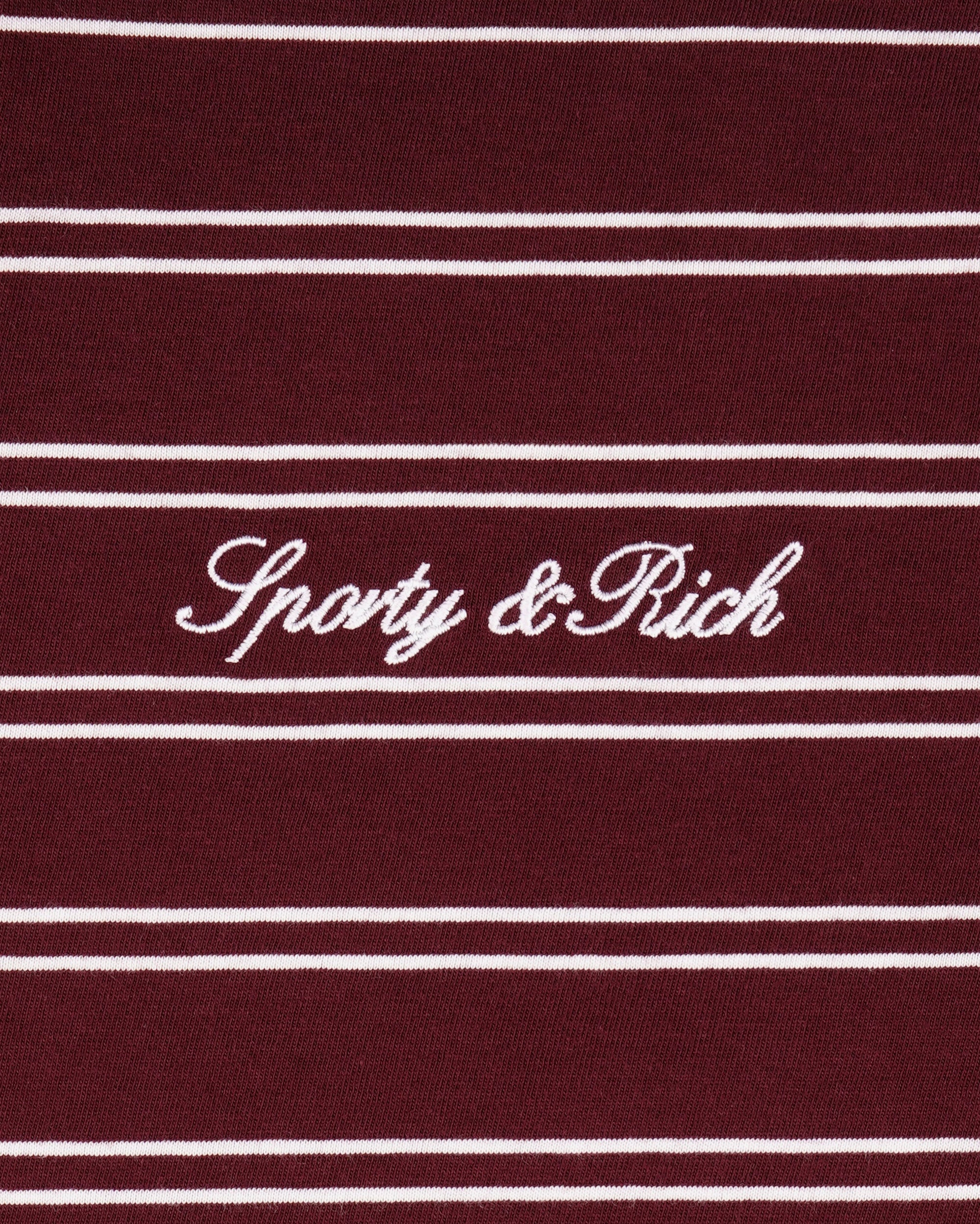 Polo Easy à logo Signature - Bordeaux/Blanc