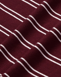 Polo Easy à logo Signature - Bordeaux/Blanc
