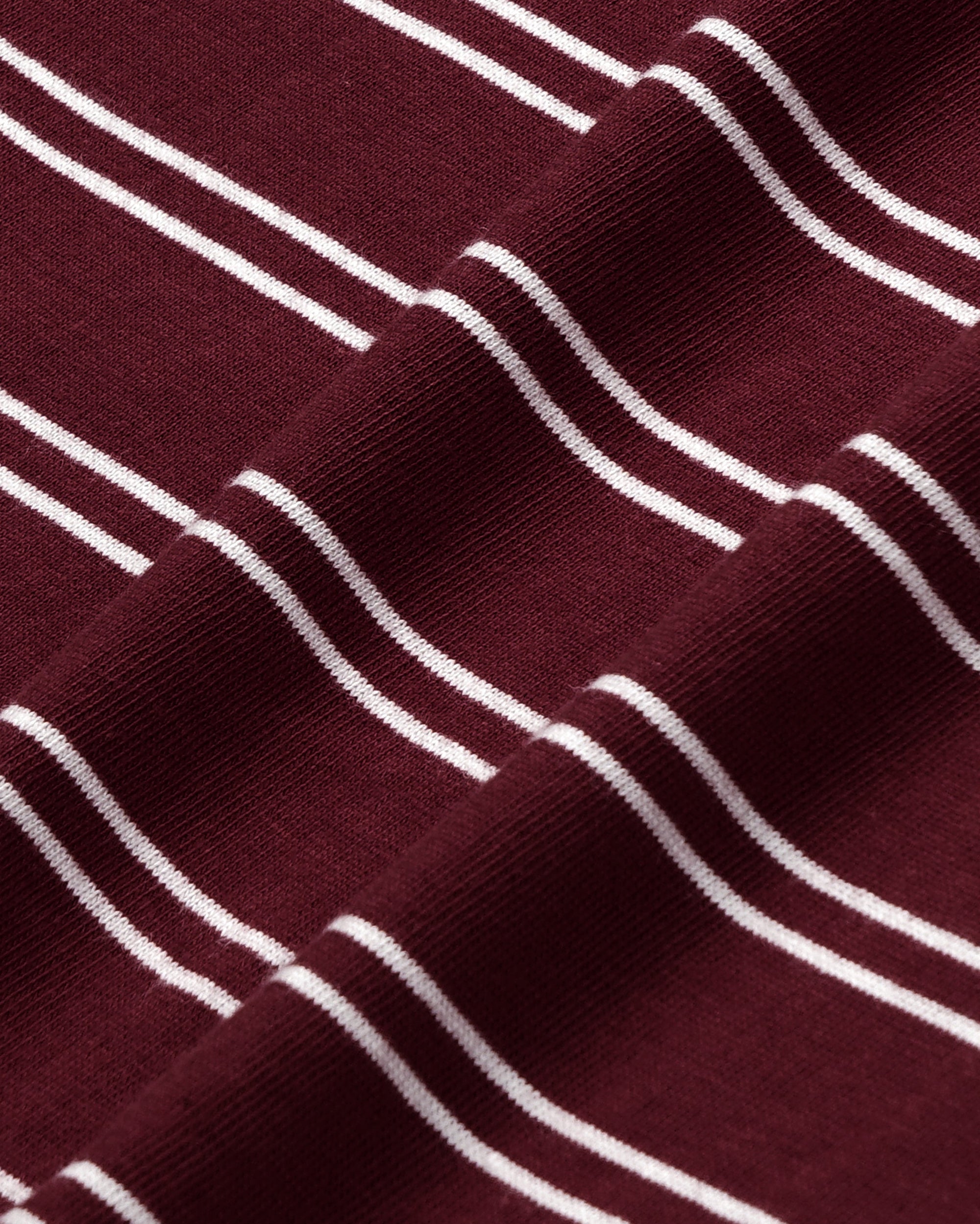 Polo Easy à logo Signature - Bordeaux/Blanc