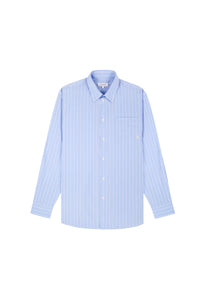 Chemise oversize SRC - Rayures Ciel
