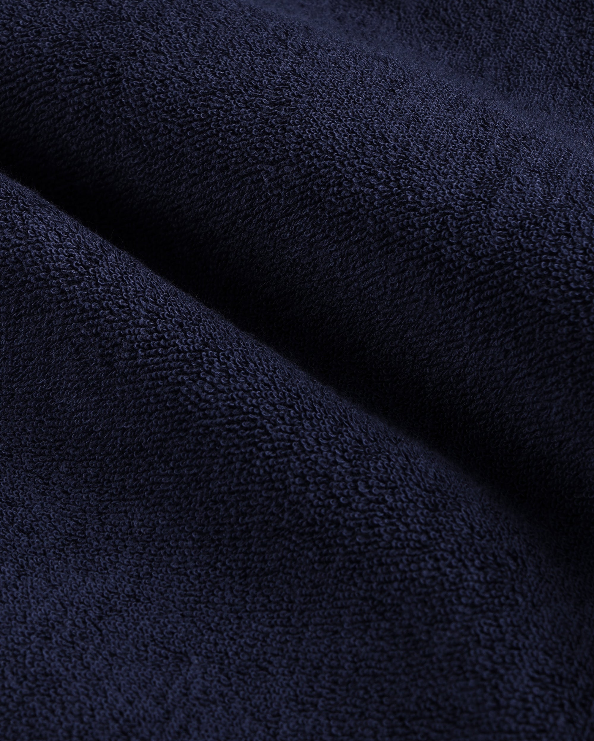 Polo en tissu éponge Signature Logo - Bleu marine/Blanc