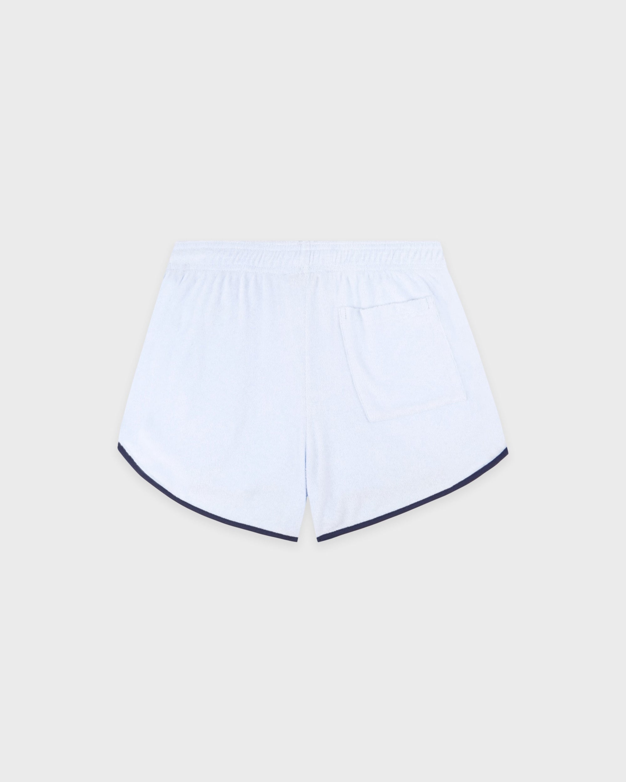 Short en éponge Signature Logo - Ciel/Bleu marine