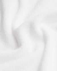 Short en éponge Signature Logo - Blanc/Bleu marine