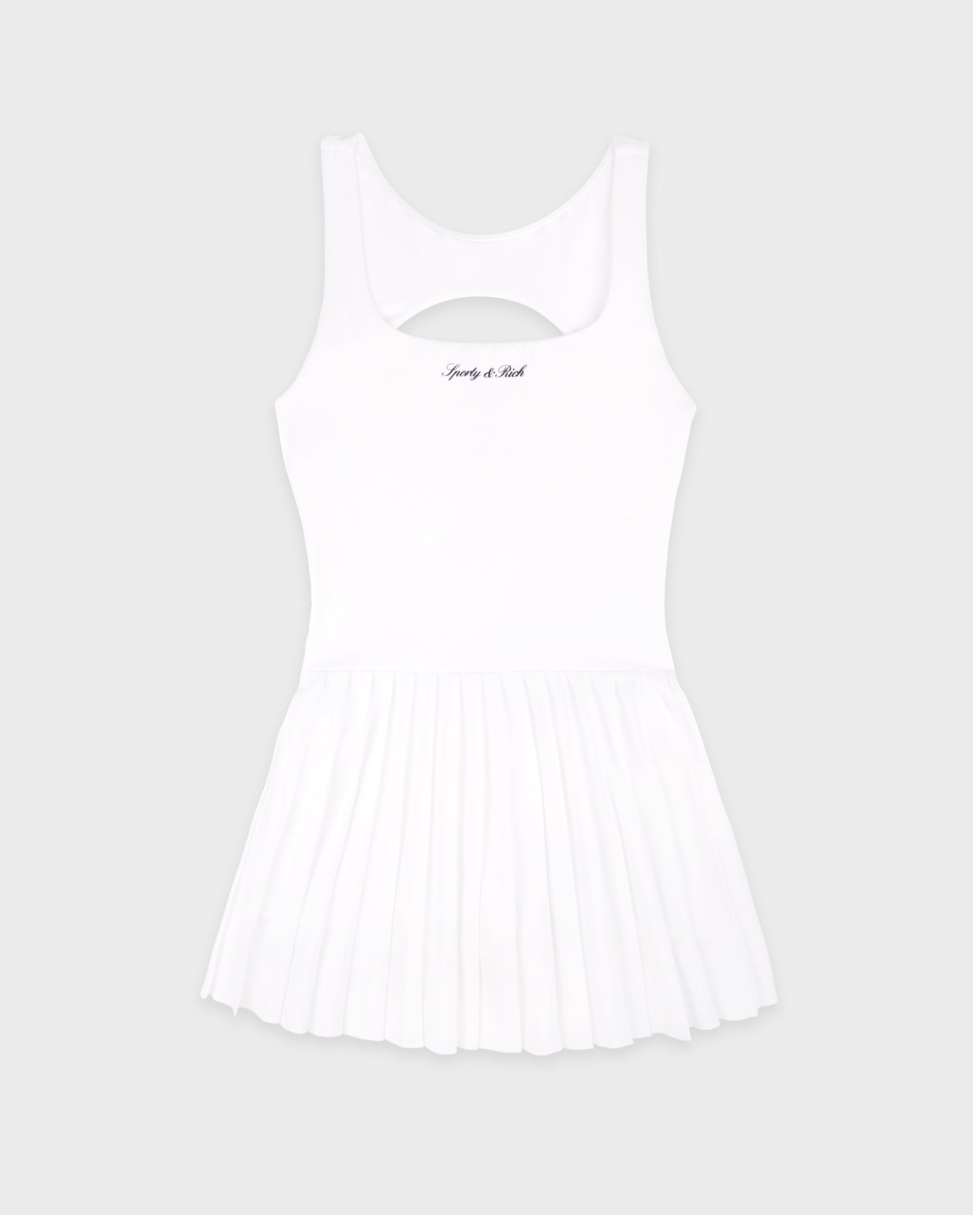 Robe de tennis au logo emblématique - Blanc