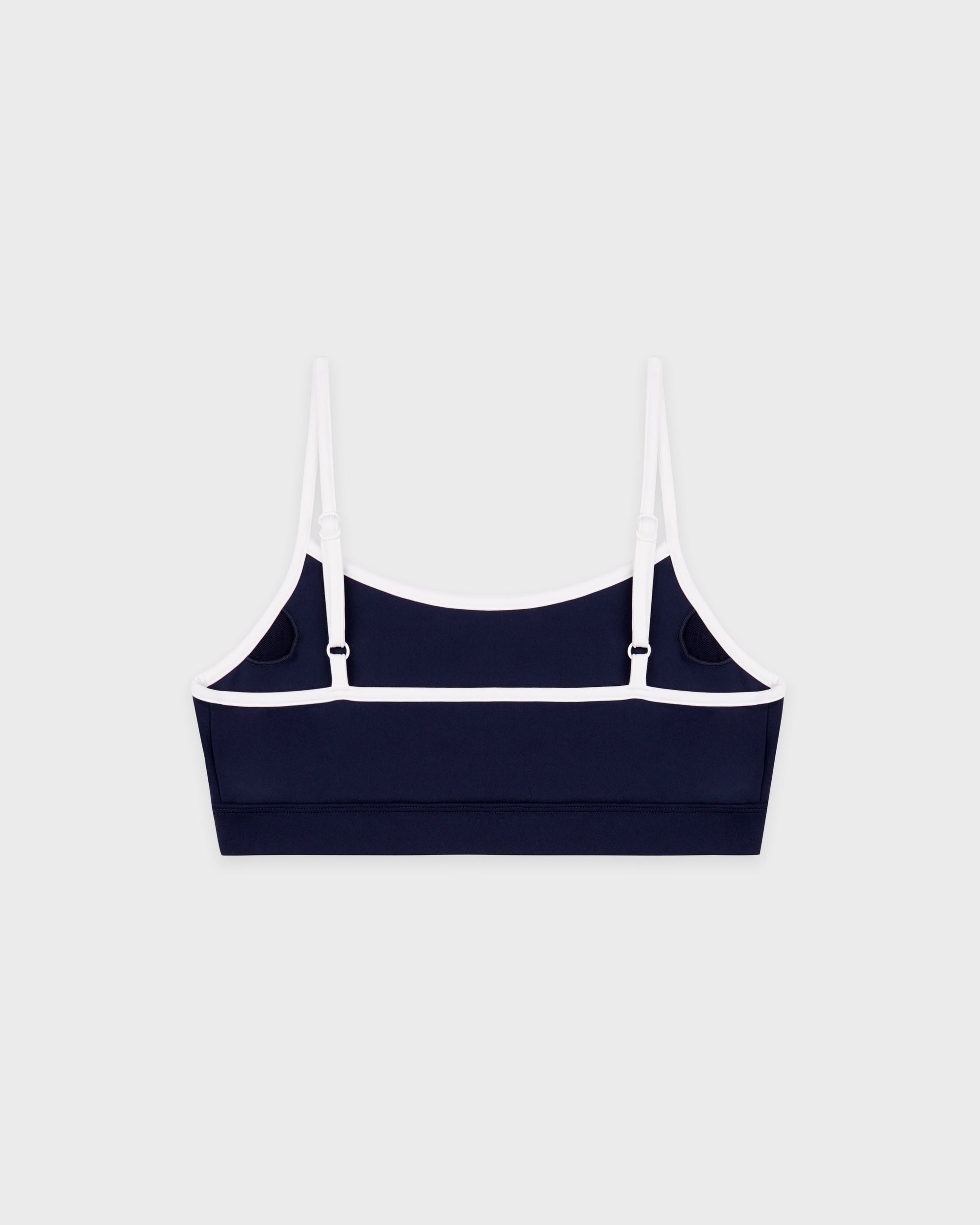 Soutien-gorge de sport Signature Logo - Bleu marine/Blanc